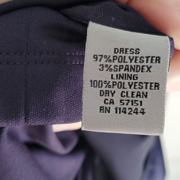 Eliza J. Navy Chain Neck Dress - Picture 8 of 8